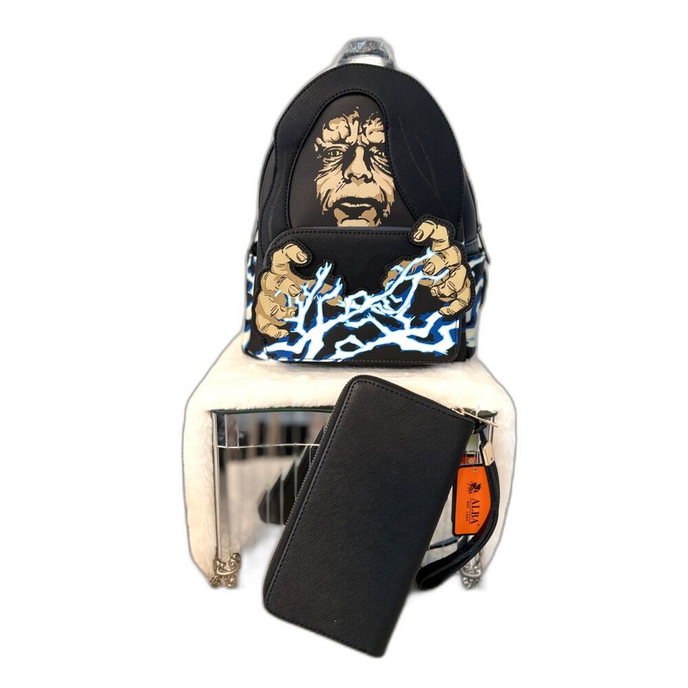Star Wars Emperor Palpatine Glow Backpack & Wristlet Bundle NWT